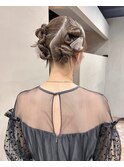 結婚式参列ヘアセットタイトヘア/中西