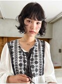 フレンチボブ ボブパーマ ボブレイヤー ケアパーマ 黒髪ボブ