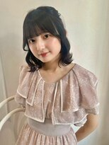 アンニュ(annuy)&nbsp;ワイドバング  顔周りカット 透明感カラー ミディアムレイヤー