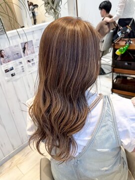 アンソル オブ リシェール(N'SOL of RICHAIR) 前髪/アンブレラカラー/こなれミディ/イメチェン/ウェーブパーマ