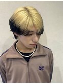 【抜きっぱなし×落とせるブラック】ツートーンセンターパート