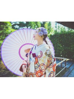 【京都/信頼の提携サロン多数】お衣装をお選びいただいた後、お客様に合わせて最適なお支度場所をご提案〇