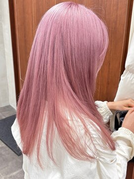 ニコ トウキョウ 渋谷(nico TOKYO) ホワイトピンクダブルカラーピンクハイトーン韓国レイヤー