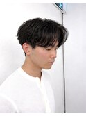 大人フェザーパーマ/センターパート/フェザーパーマ/柏