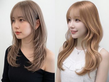ユニバイリサ 天神大名店(uni by risa)の写真/ハイトーン/ブリーチカラーも艶感たっぷりの仕上りが人気の天神の美容室◎カット+ダブルカラー+TR￥14300