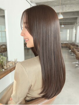 ラル 水戸県道50号店(Lalu.) イメチェン/ピンクベージュ/アンブレラカラー/前髪/水戸