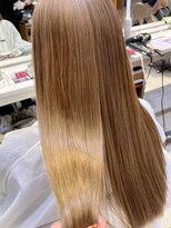 ピークアブー アヴェダ ギンザシックス(PEEK-A-BOO AVEDA GINZASIX)&nbsp;ワンブリーチカラー　ベージュ　オークルベージュケアブリーチ◆