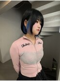 ブルーブラック × ペールブルー♪