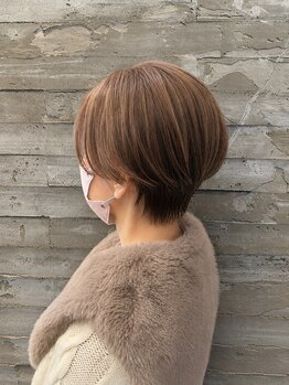 アース コアフュール ボーテ 藤枝店(EARTH coiffure beaute)の写真/「ショートで失敗したくない」大人女性の髪悩みに寄り添う