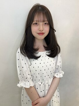 アクシス 栄店(`AXIS) 森崎ワンホンレイヤー/ミルクティーブロンド/ダークブルー/栄