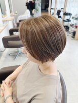 チェレ ブラン 堺東店(Chere brun) 40代50代白髪かくしハイライト・白髪ぼかしボブレイヤーショート