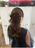 ゆるふわハーフアップ☆