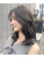 マノハル(MANOHARU) 透明感ダークアッシュブラウン くびれミディアム