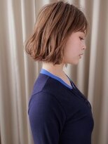 カバーヘア 上尾西口店(COVER HAIR)&nbsp;ハニーブラウン小顔ハッシュカット抜け感レイヤーボブ20代30代Y