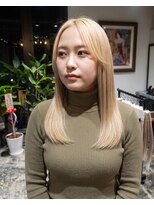 グッドフェローズ キタホリエ(GoodFellas kitahorie) 自然な透明感で魅せるハイトーンレイヤースタイルブリーチ艶感