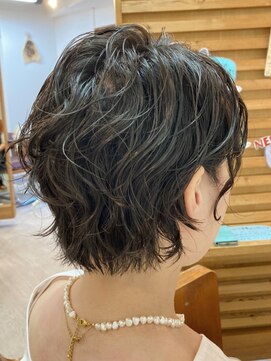 ケースプラスグリーン(CASE+GREEN) ◎ショート×マニッシュパーマ