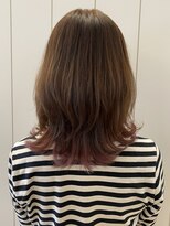 アドラーブル 駅南店(adorable) 20代30代大人可愛い裾カラーピンクベージュインナーカラー