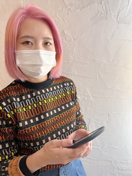 クリコ ヘアーデザイン(CLICQUOT hair design) トリプルカラーでクリアなピンク