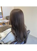 透明感×セミロング×グレーベージュ×髪質改善【広島】【横川】