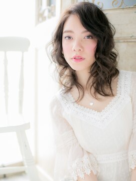 モッズ ヘア 福岡姪浜店(mod's hair) mod's姪浜/ダークグレージュ小顔ふんわりカールワンホンヘアg