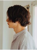 メンズミディアムパーマ【髪質改善/ヘッドスパ/カラー/いわき】