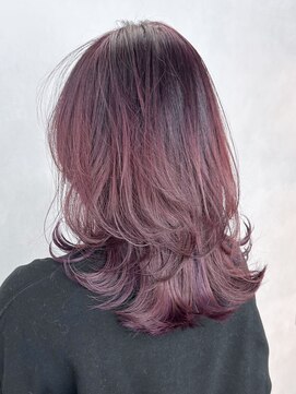 アルバム 池袋(ALBUM) くびれレイヤー_斜めバンググレージュカラーシルキー_ba440282