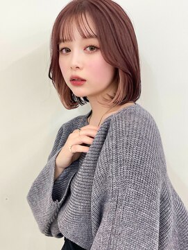 サンドシーン(sand scene) 20代30代40代丸みショートボブマッシュ前下がりレイヤー