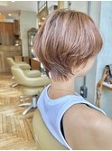 大人ショート　マッシュショート　襟足長め　表参道　青山