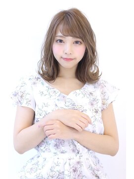 オーロ(ORO) 20代30代40代50代斜めバンググレージュカラーシルキーベージュ