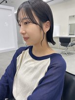 キートス 高知店(kiitos)&nbsp;★くびレイヤーエモージュ前髪マチルダボブグレーベージュ