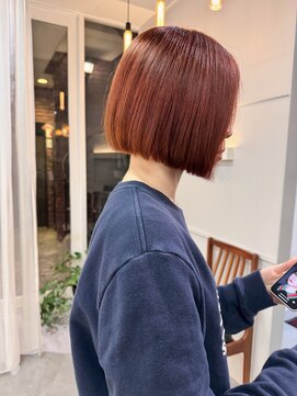 オーイット(ooit) *切りっぱなしボブ×暖色系カラー*