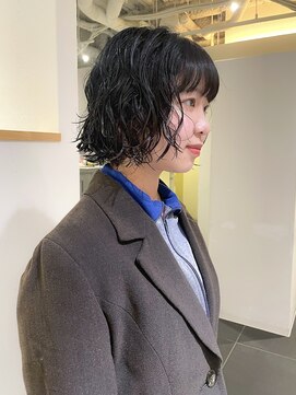 カフ(CAF) CAF照下　大阪　心斎橋　似合わせカット ボブパーマ　大阪パーマ
