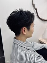 サロンドジョー(salon de joe) ニュアンスパーマメンズマッシュ刈り上げ 奥東巧真