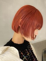 キャロルガーデンズ ボコカ 表参道(Carroll Gardens bococa)&nbsp;オレンジブラウン　マロンブラウン　秋カラー　ボブ