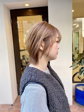 スープ 柏(Soup'e) 20代/30代/40代 ハイトーンショートウルフ