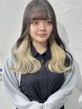 ミーム 原宿 表参道(meme) ”インナーカラーブロンド