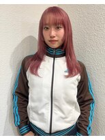 アル 心斎橋(alu)&nbsp;顏型別ヘアスタイル特集/ピンクベージュ/ハイトーン