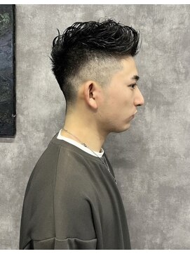 ナナシ(nanac) フェード風ジェットモヒカン