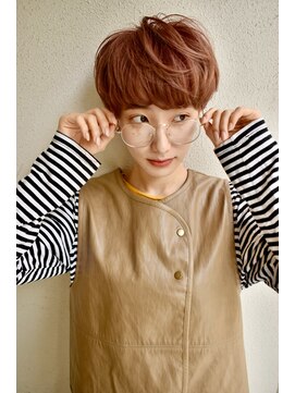 ブゾン(buZon) 【buZon高田馬場ブゾン】マッシュショート×オレンジベージュ