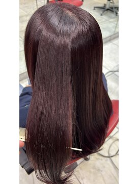 オシャレドロボウ ビス OSHARE DOROBO bis 【オシャドロ/京田辺/新田辺】ブリーチなしワインレッドカラー