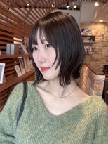 マッシュ アドベ 八戸ノ里(MASHU ADOBE) 暗めカラー/黒髪/外はねボブ