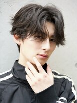 ルーシー 川越(LUCEY)&nbsp;センターパートフェザーパーマシャドウパーマメンズパーマ