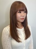 ベージュカラー 髪質改善 顔周りカット レイヤーカット 20代