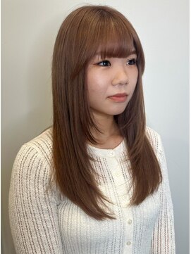 ベルフェミンキルン(Belle femin kilun) ベージュカラー 髪質改善 顔周りカット レイヤーカット 20代