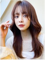 ムード マグ レーベル 南松本(MOOD Mag Label)&nbsp;透明感◎秋レイヤーカットピンクブラウン大人美人