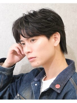 ビカムメンズヘアー 栄店(become men's hair) 曲がるメンズ縮毛矯正×フェザーセンターパート/名古屋/栄