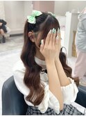 三つ編みハーフツイン/心斎橋ヘアセット