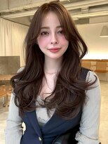 エリス 四条烏丸店(ELIS)&nbsp;デザインカラー/レイヤーカット/ウェットヘア/オリーブベージュ