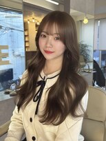 ペレ 原宿(PELE)&nbsp;イメチェン/ピンクベージュ/アンブレラカラー/前髪/原宿