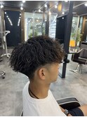 束感ショートマッシュ【ツイストスパイラルパーマ】